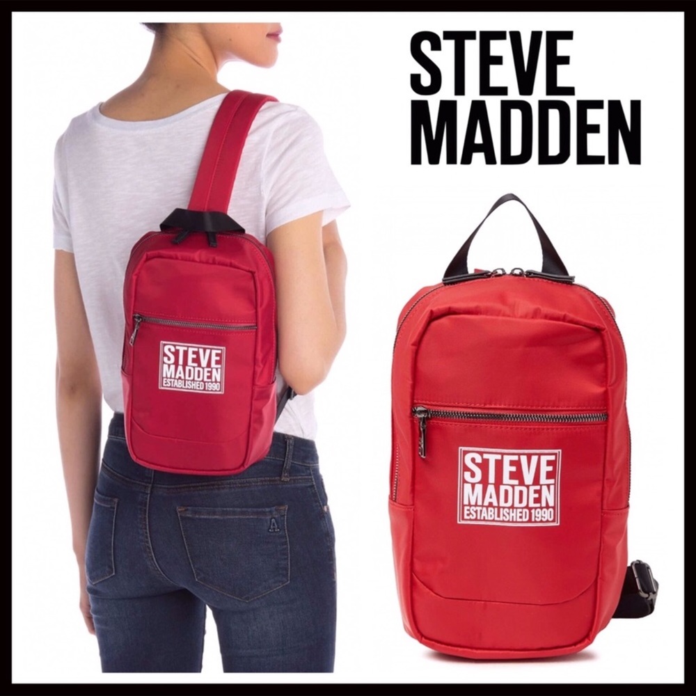 STEVE MADDEN MINI BACKPACK TRAVEL SPORTY VACATION SLING BUCKET BAG A2C